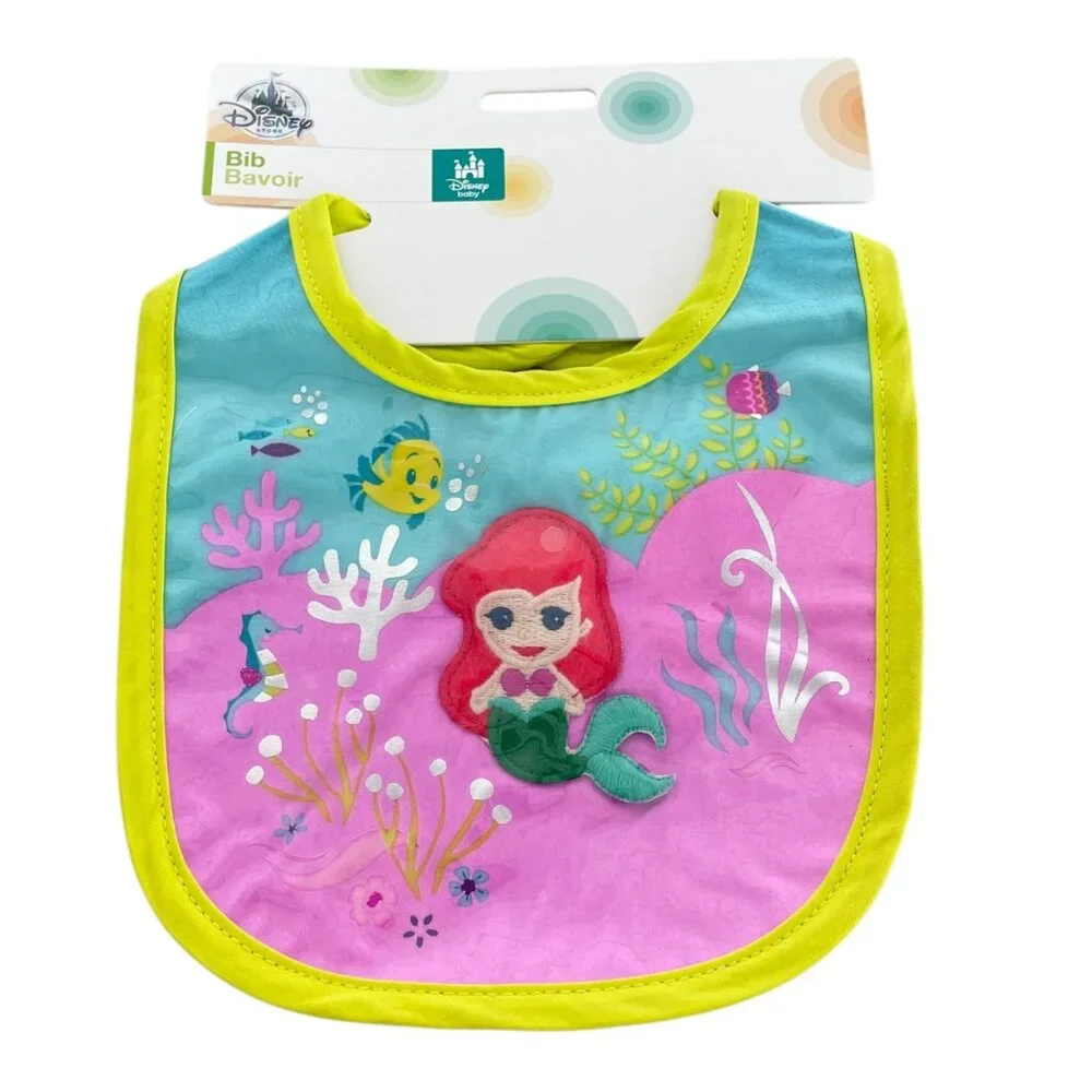 Disney Store Disney Baby Little Mermaid Ariel Flounder Bib for Baby